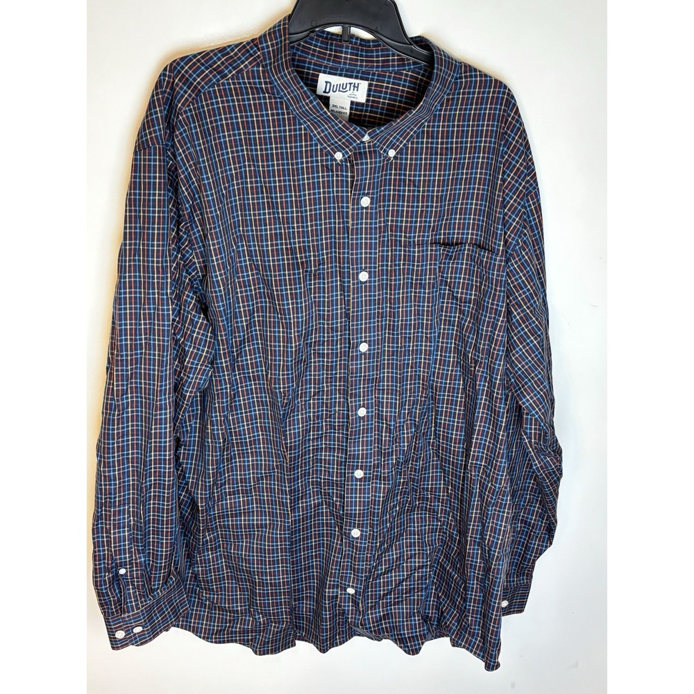 Duluth Trading Co Relaxed Fit 92105 Size 3XLT Relaxed Fit L/S Button Up